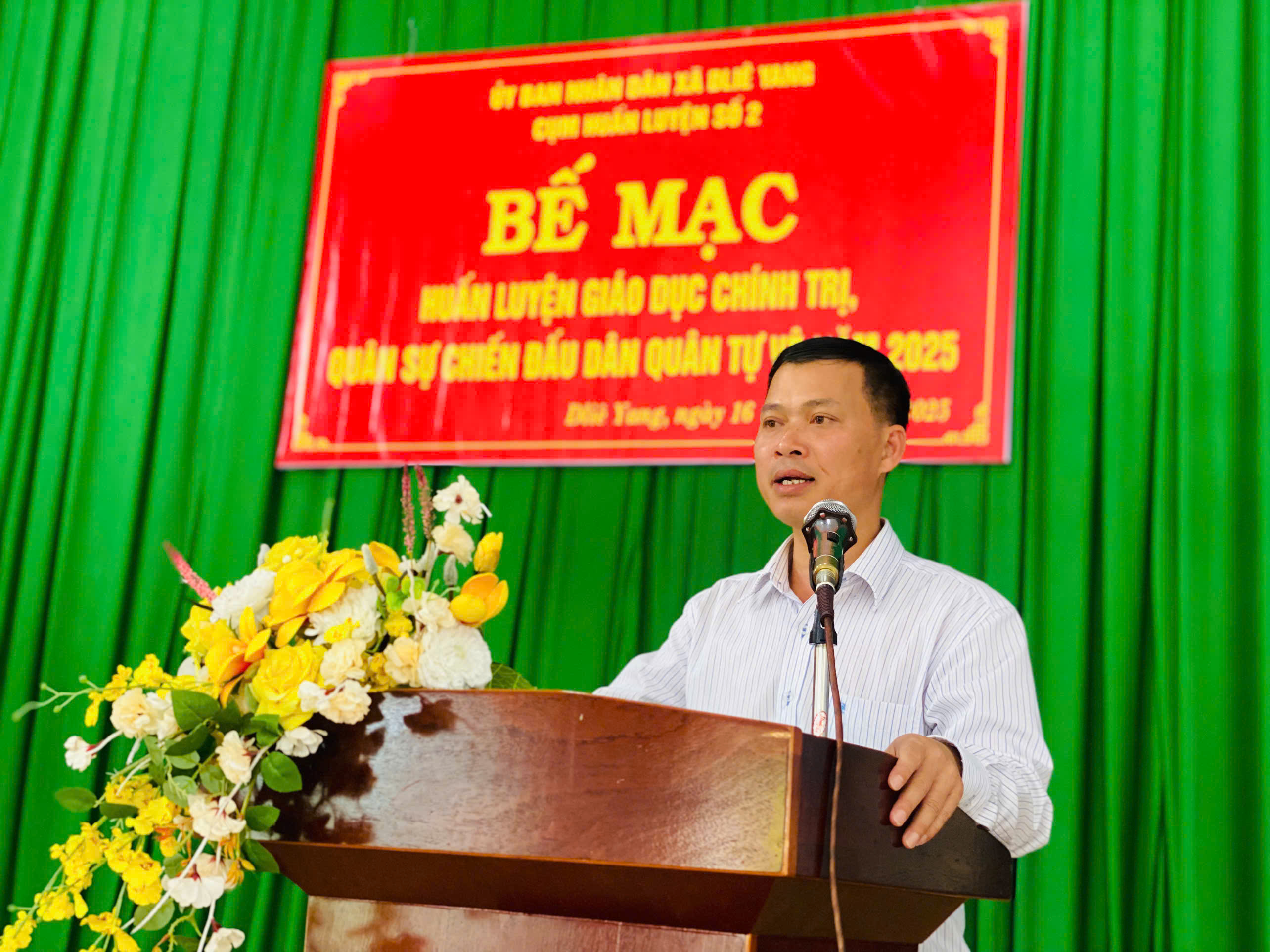 Cụm huân luyện số 2 Bế mạc huấn luyện giáo dục chính trị, quân sự chiến đấu dân quân tự vệ năm 2025